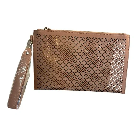 Tan Clutch Wristlet - Picture 2 of 8